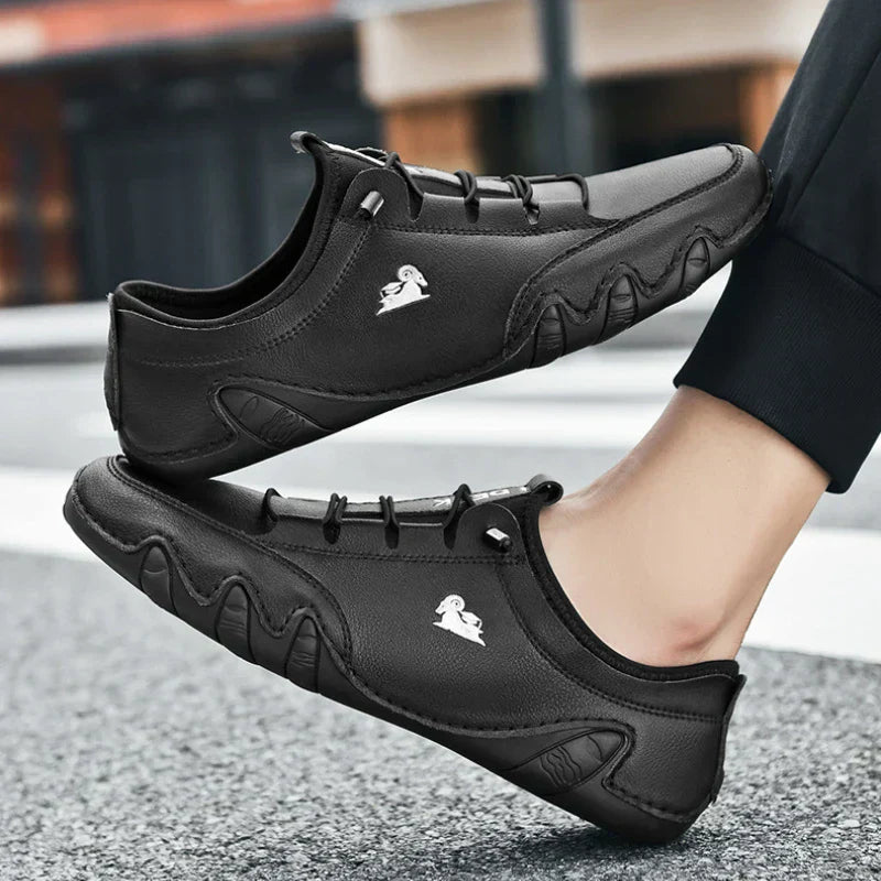 Mocassim Masculino Confortável de Couro Sintético