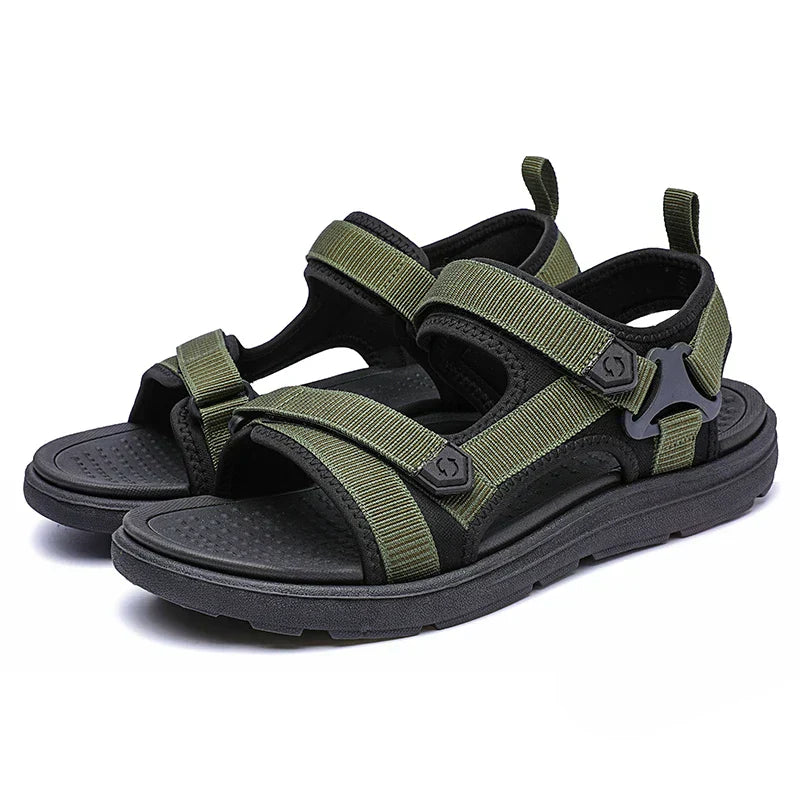 Sandália Masculina Antiderrapante com Fechamento em Velcro
