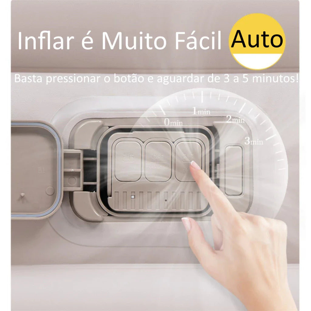 🔥Colchão Inflável Queen Casal Cama De Campanha Bomba Inflável Com Bateria De Lítio Integrada JOYFOX - Oferta limitada!🔥