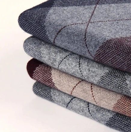 Colete Xadrez Masculino de Lã - Estilo e Conforto