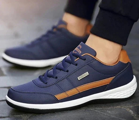 Sapatênis Masculino de Couro de Plutônio - Estilo e Conforto
