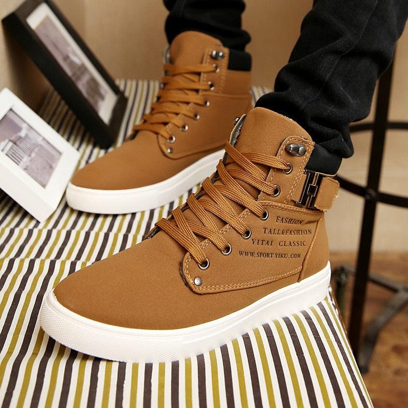 Tênis Masculino Cano Alto - Conforto e Estilo Urbano