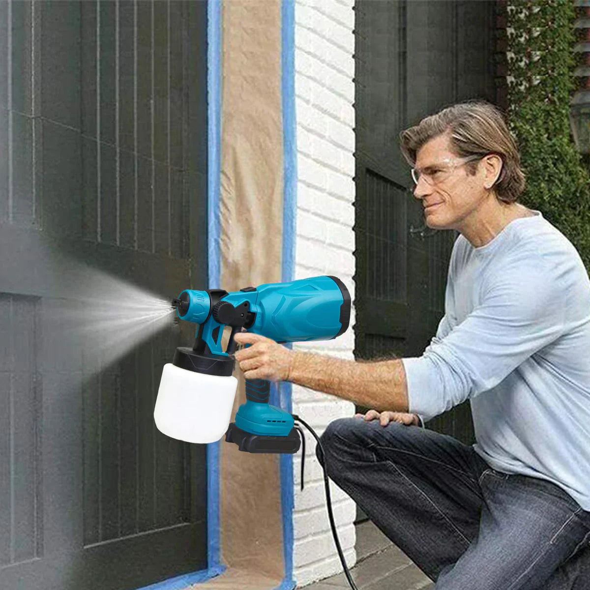 Pistola De Pulverização Elétrica Sem Fio | SprayGo Pro (Pote 1,5L) + Tinta EASYCOAT PRO