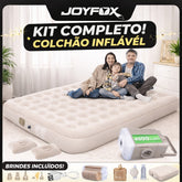 🔥Colchão Inflável Queen Casal Cama De Campanha Bomba Inflável Com Bateria De Lítio Integrada JOYFOX - Oferta limitada!🔥