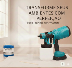 Pistola De Pulverização Elétrica Sem Fio | SprayGo Pro (Pote 1,5L) + Tinta EASYCOAT PRO