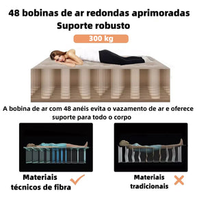 🔥Colchão Inflável Queen Casal Cama De Campanha Bomba Inflável Com Bateria De Lítio Integrada JOYFOX - Oferta limitada!🔥