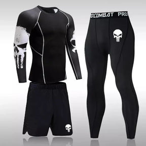 Conjunto de Compressão Masculino - 3 Peças