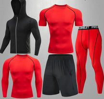 Conjunto Masculino Esportivo de Compressão - 5 Peças