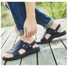 Sandália Masculina em Couro Premium