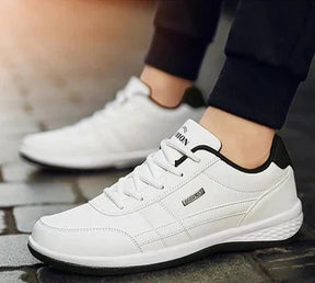 Sapatênis Masculino de Couro de Plutônio - Estilo e Conforto