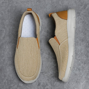 Sapato Slip-On Masculino de Lona - Verão Confortável