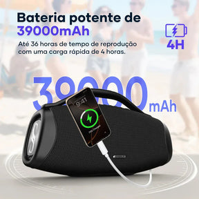 🔥  QUEIMA DE ESTOQUE!! 🔥 Caixa de Som Premium Boombox DR-909 Bluetooth 200w 39000mah Tws Ipx6.