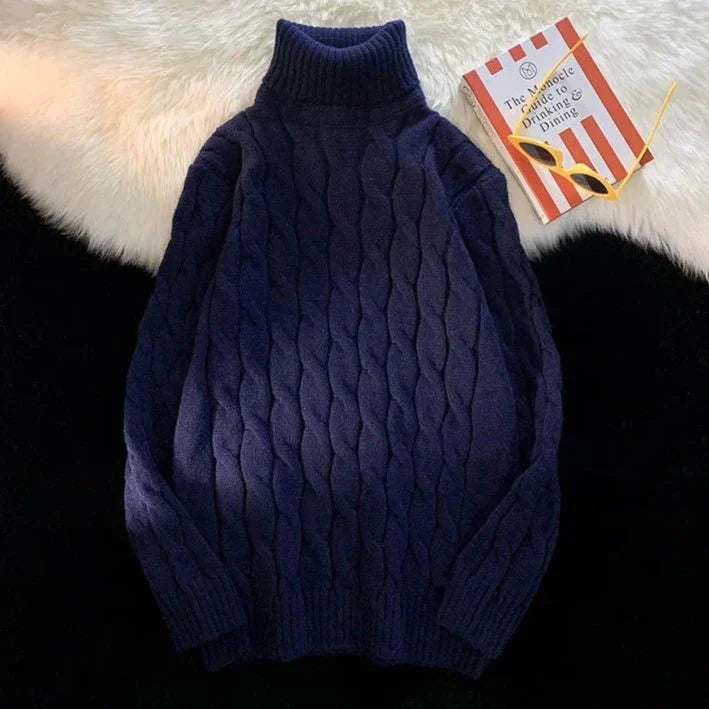 Suéter Masculino de Gola Alta - Elegância e Conforto