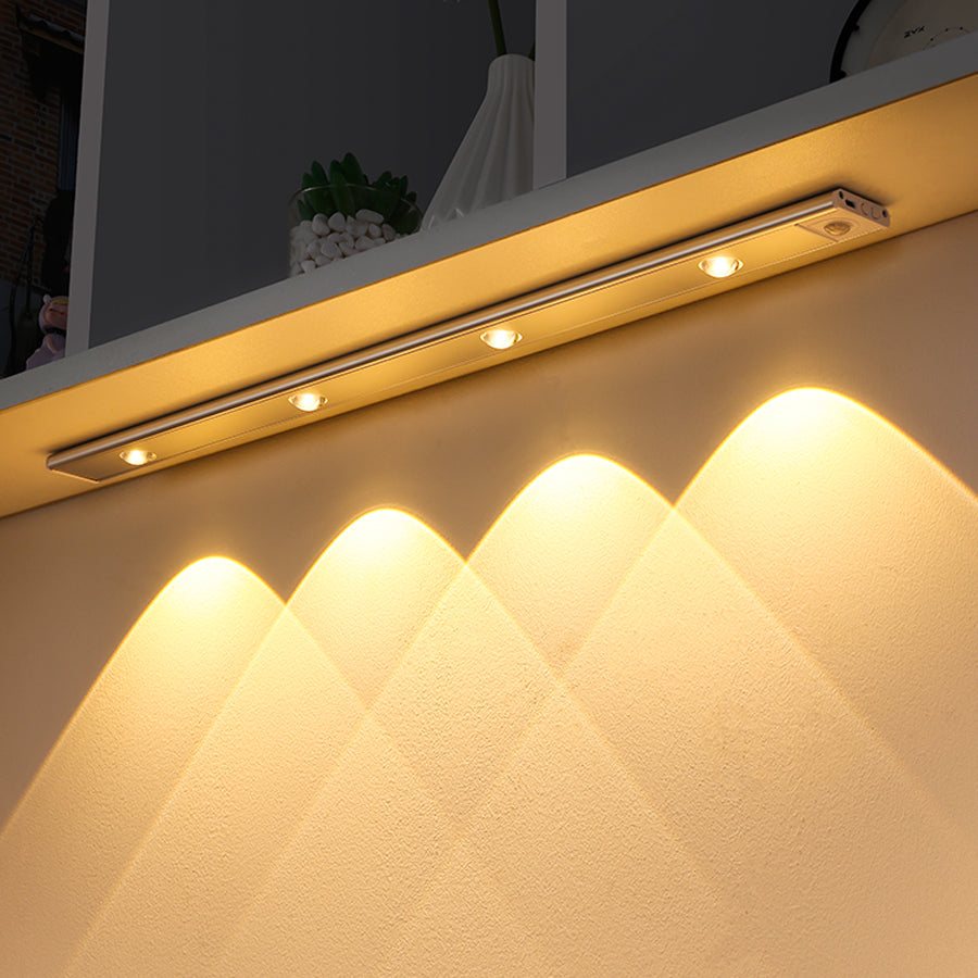 Luminária LED Fina  Com Sensor de Presença Recarregável